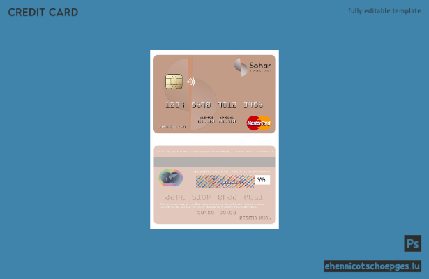 Oman Sohar International Bank Mastercard Beispielvorschau